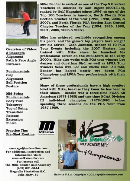 DVD-Basics to a Worldclass Swing with Mike Bender